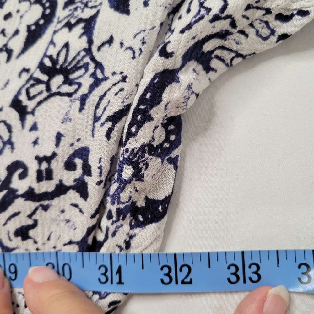 En Creme Black and Cream Floral Drape Cardigan - Picture 6 of 9